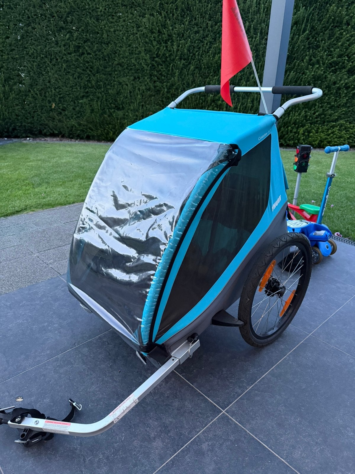Thule fietskar, Vélos & Vélomoteurs, Accessoires vélo | Remorques, Enlèvement, Comme neuf, Remorque pour enfant