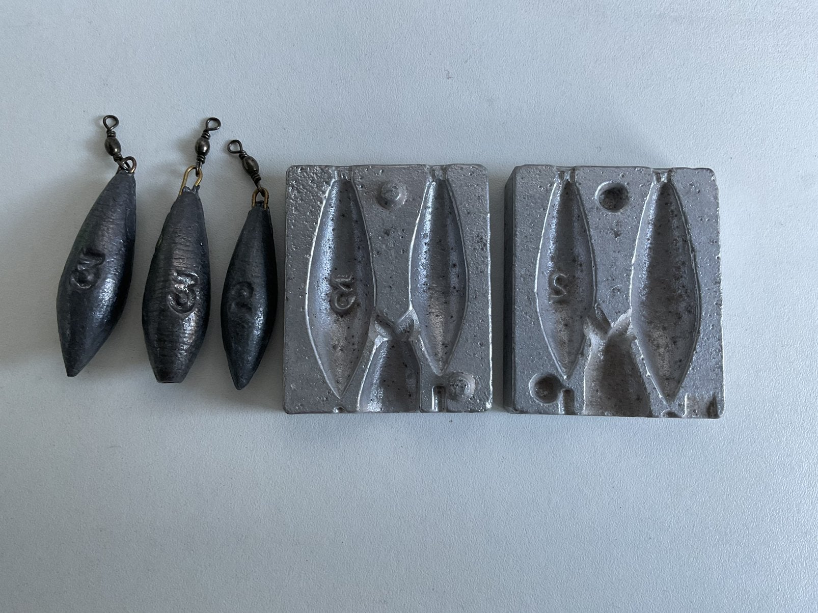 Dubbele loodmal: 2oz en 3oz, Ophalen of Verzenden, Gebruikt