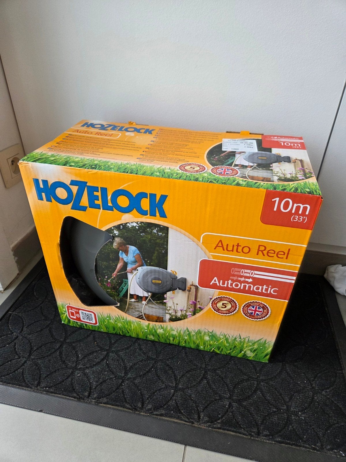 Hozelock Auto Reel 10m tuinslang muurhaspel, Ophalen, Nieuw, Tuinslang