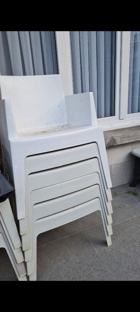 Chaise de jardin, Enlèvement, Utilisé, Plastique, Empilable