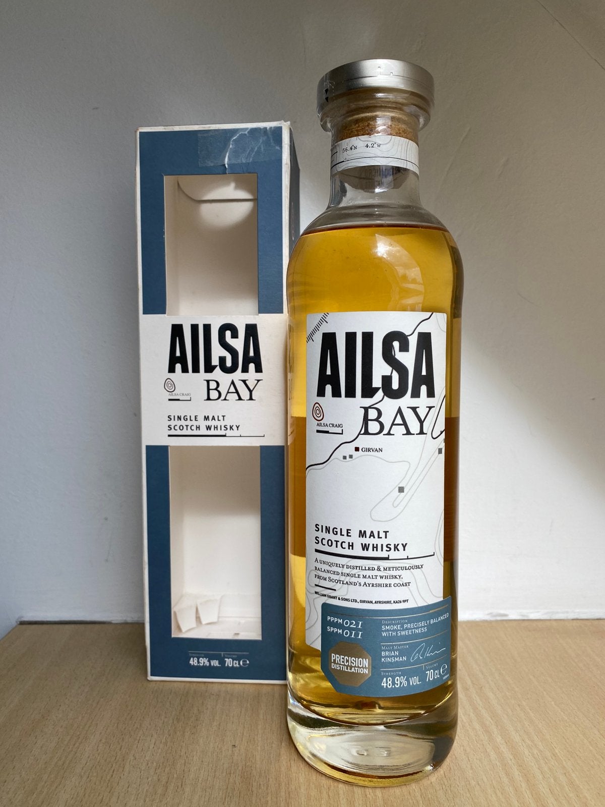 Whisky Ailsa Bay first release (NL), Collections, Vins, Comme neuf, Enlèvement ou Envoi