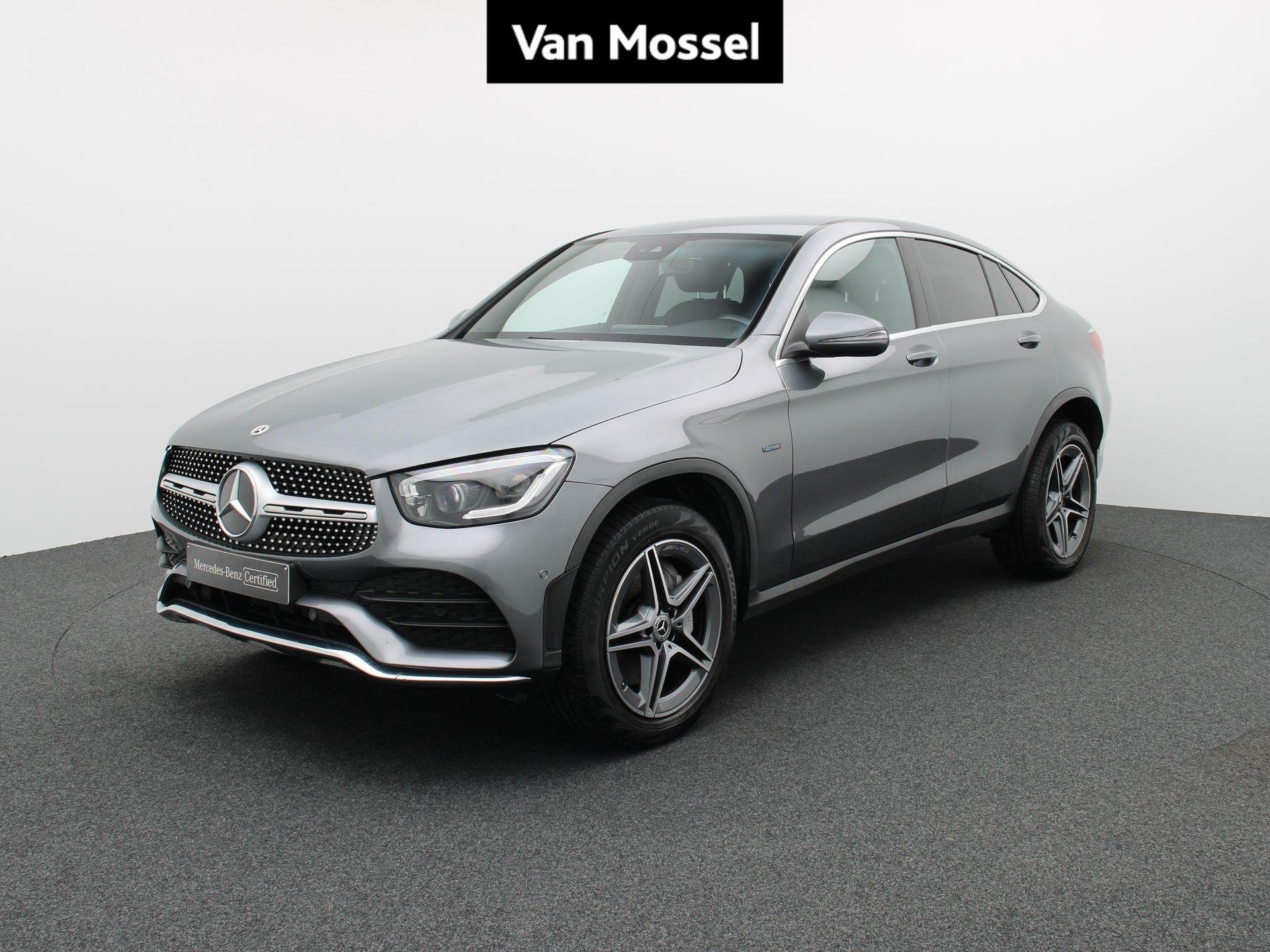 Mercedes-Benz GLC 300 de 4MATIC Coupé + AMG LINE + BURMESTE, Autos, Cuir, Argent ou Gris, 143 kW, Euro 6