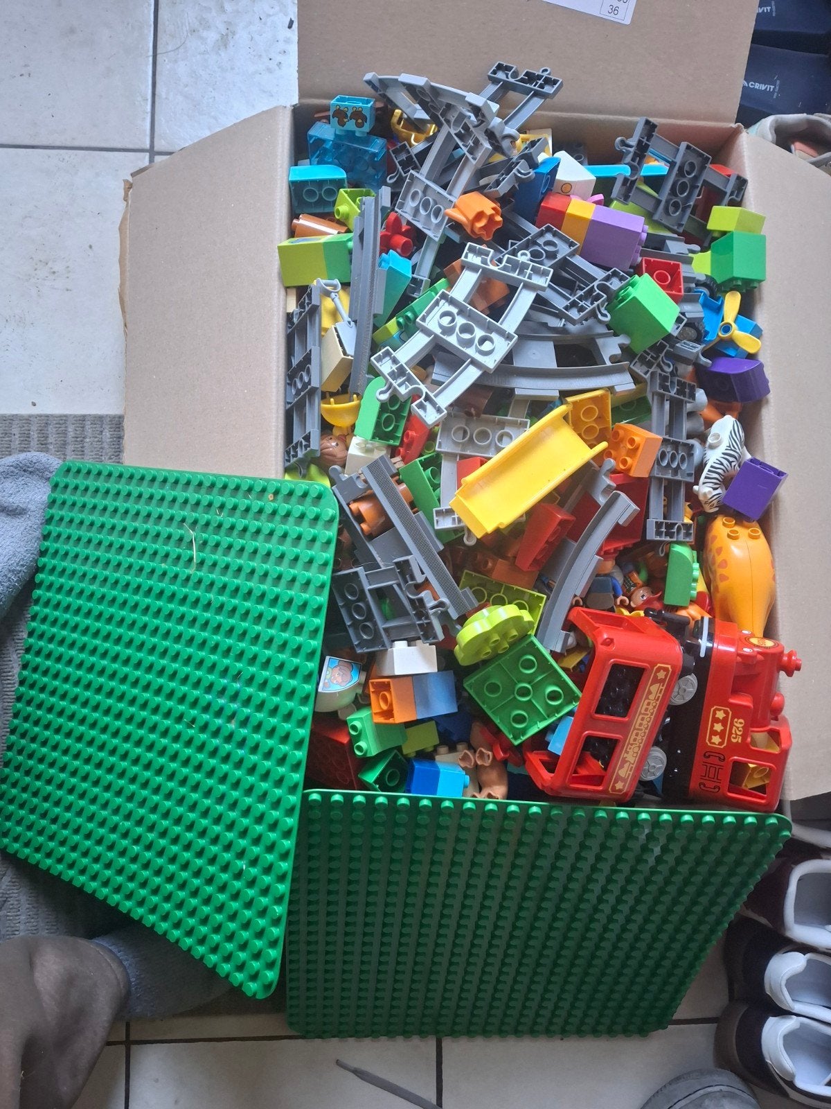 heel groot lot duplo, Ophalen