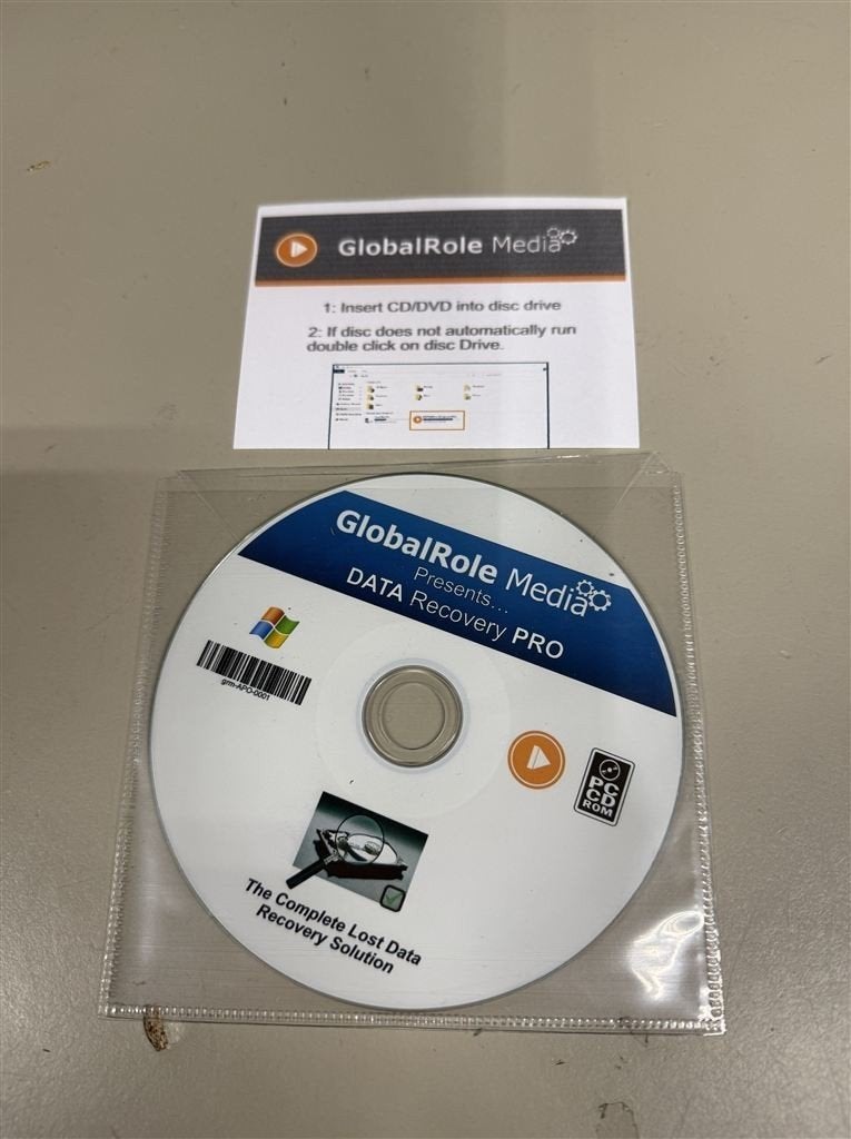 GlobalRole Media data recovery pro cd, Computers en Software, Antivirus- en Beveiligingssoftware, Ophalen of Verzenden, Nieuw
