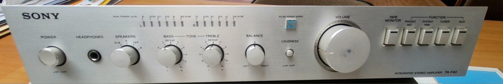 ‼️AMPLIFICATEUR SONY TA-F40 IDÉAL POUR TOURNE DISQUE ‼️, TV, Hi-fi & Vidéo, Tourne-disques, Enlèvement, Utilisé, Sony