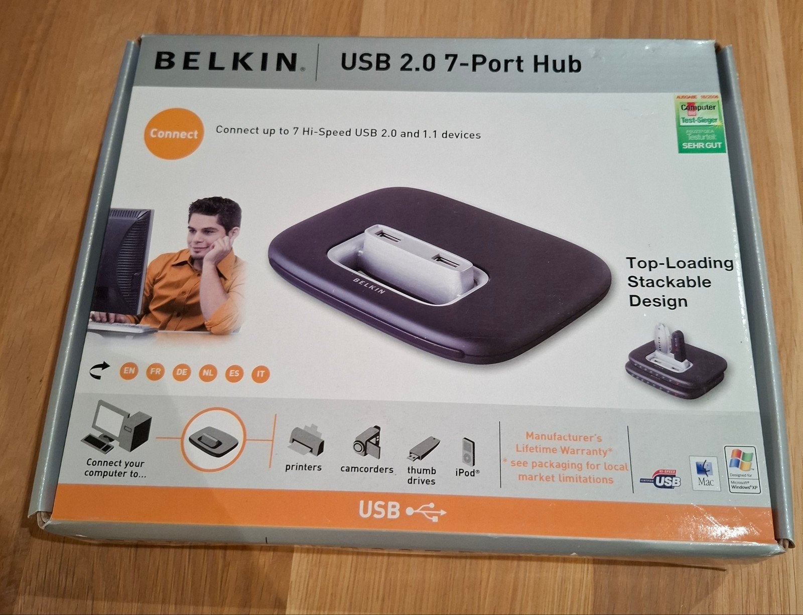 Nieuwe Belkin Hi-Speed USB 2.0 7-Port Hub, Computers en Software, Ophalen of Verzenden