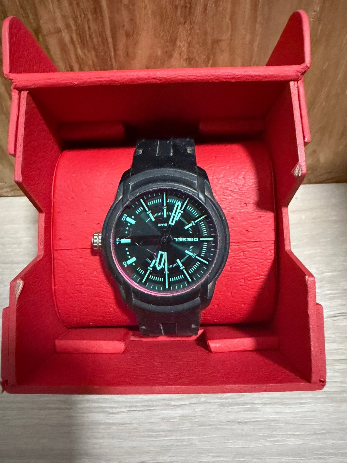 Diesel DZ1819 Armbar Herenhorloge + Originele Diesel Doos, Overige merken, Overige materialen, Gebruikt, Polshorloge
