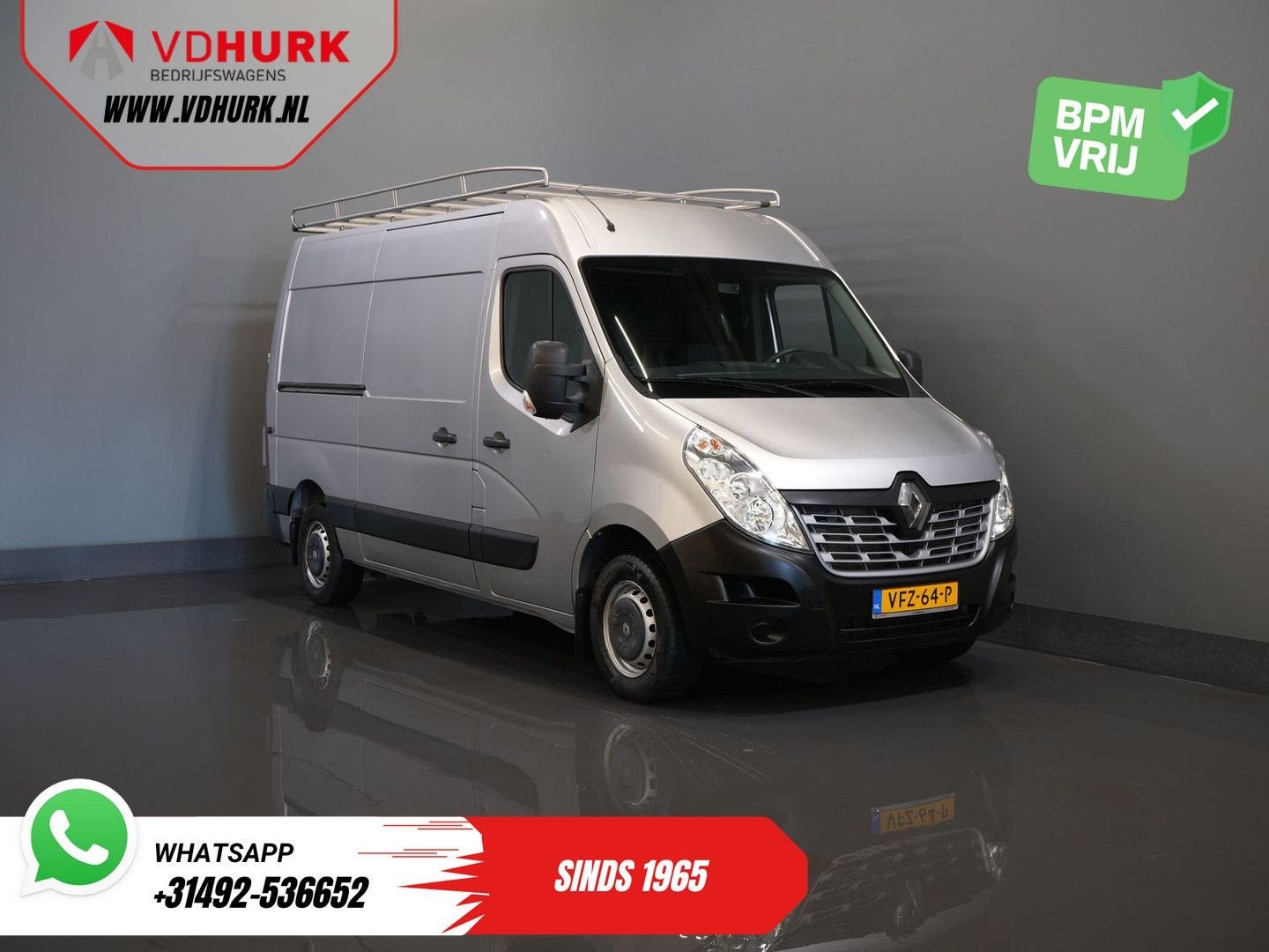 Renault Master T35 2.3 dCi 145 pk L2H2 270Gr.Deuren/ 2.5t Tr, Renault, Bedrijf, 183 g/km, Zilver of Grijs