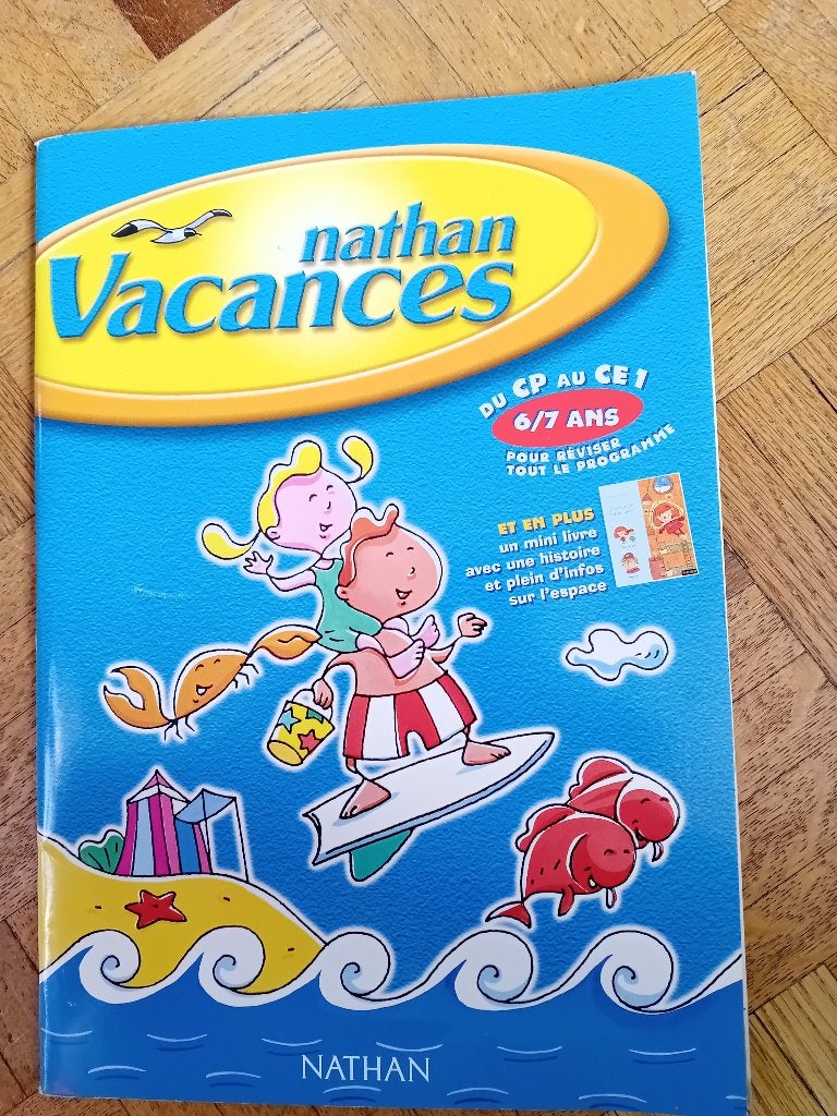 Livre Nathan vacances 6/7 ans du cp au ce1, Livres, Enlèvement ou Envoi, Primaire, Nathan