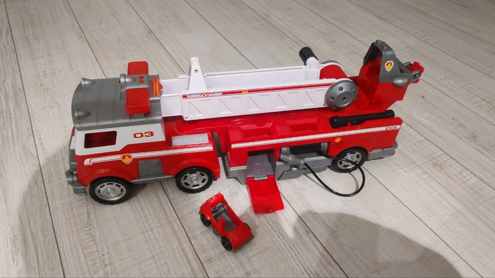 paw patrol brandweerwagen, Ophalen, Gebruikt