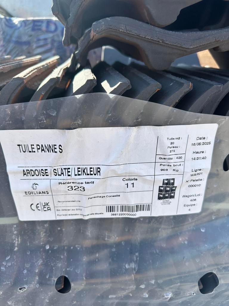 Dakpannen Edilians s panne leikleur, Ophalen, Nieuw, Dakpannen, Overige kleuren