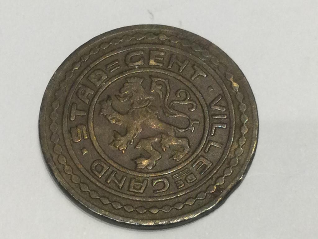 België Gent 1 Frank 1915, Postzegels en Munten, Ophalen of Verzenden