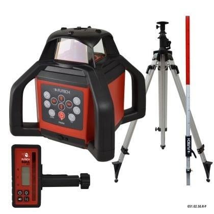 Te huur Futech rotatielaser met toebehoren, Doe-het-zelf en Bouw, Meetapparatuur, Ophalen, Gebruikt, Overige meters