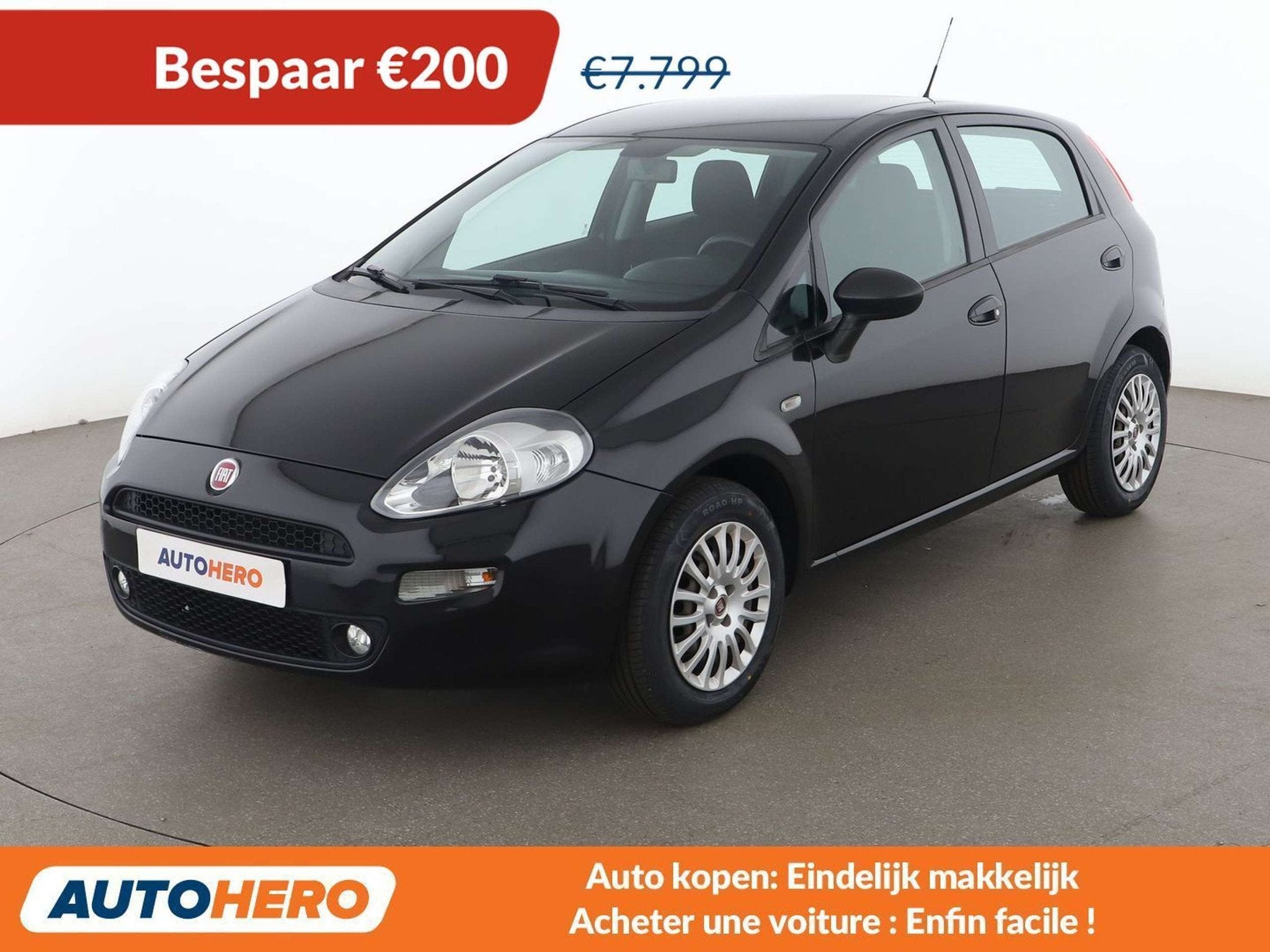 Fiat Punto 1.2 Basis (bj 2018), Auto's, Voorwielaandrijving, Stof, Gebruikt, Overige brandstoffen