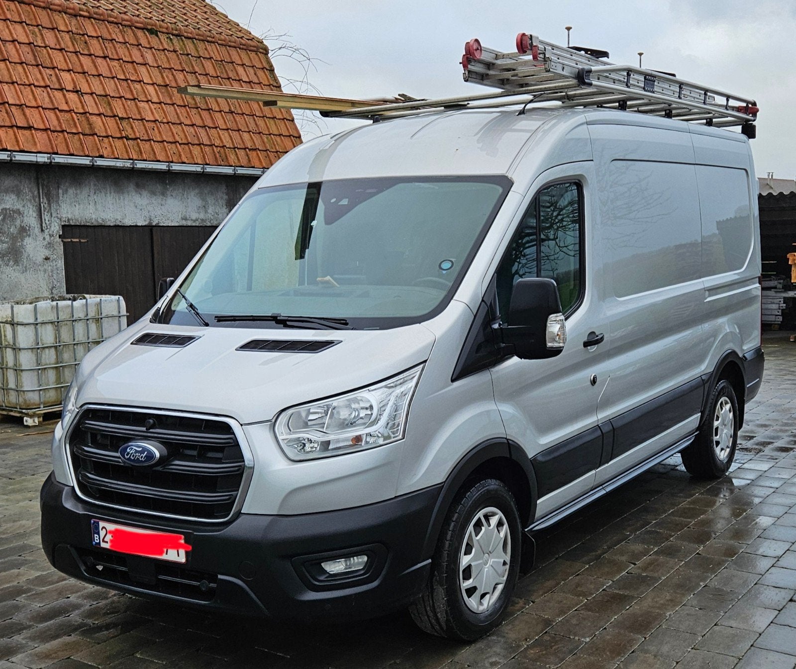 Ford tranist 2T 2021, Auto's, Bestelwagens en Lichte vracht, Euro 6, Elektrisch, Particulier, Bluetooth