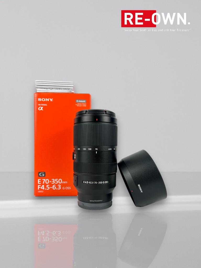Sony E 70-350mm f/4.5-6.3 G OSS (topstaat+doos+garantie), Ophalen of Verzenden, Zo goed als nieuw, Telelens, Zoom