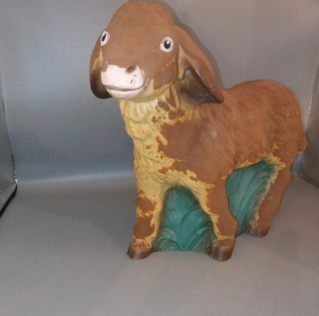 Vintage kunststof lam decoratie 30 cm, Ophalen, ., ., .