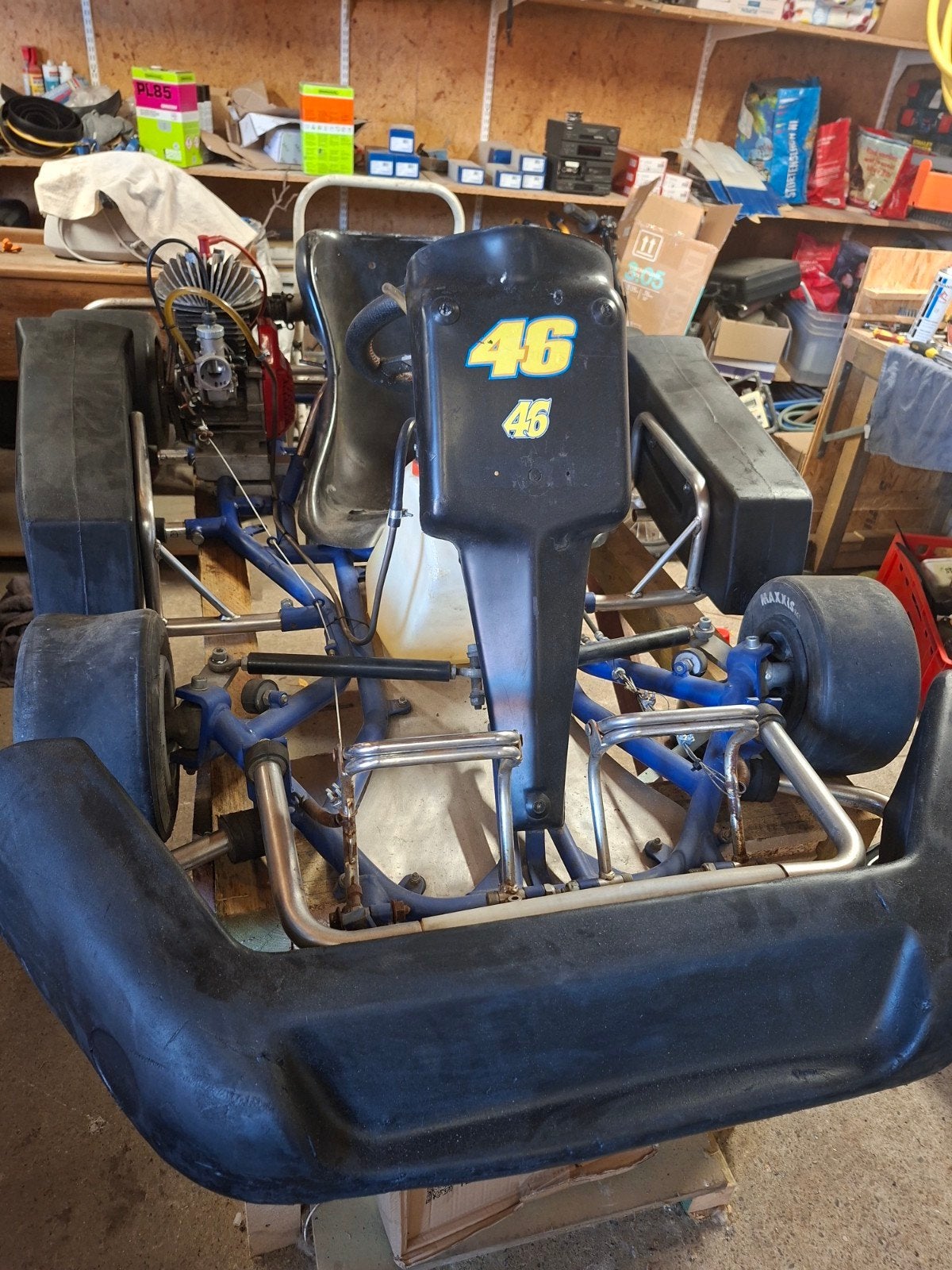 Comer 125cc kart, Ophalen, Kart