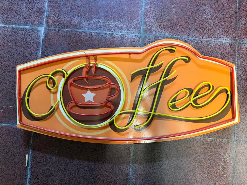 Reclamepaneel Coffee, Ophalen, Zo goed als nieuw