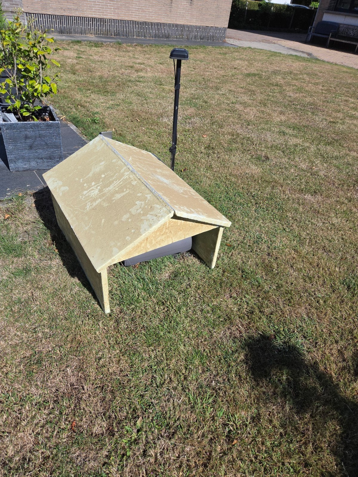Afdekhuis voor robotmaaier, Jardin & Terrasse, Chaises longues, Enlèvement, Utilisé, Synthétique