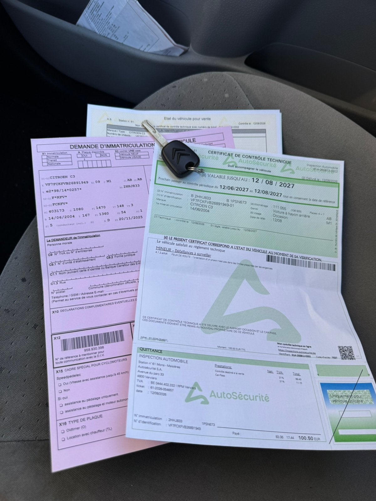 Citroen c3 #111.000klm #feuillerose, Divers, Enlèvement, Comme neuf