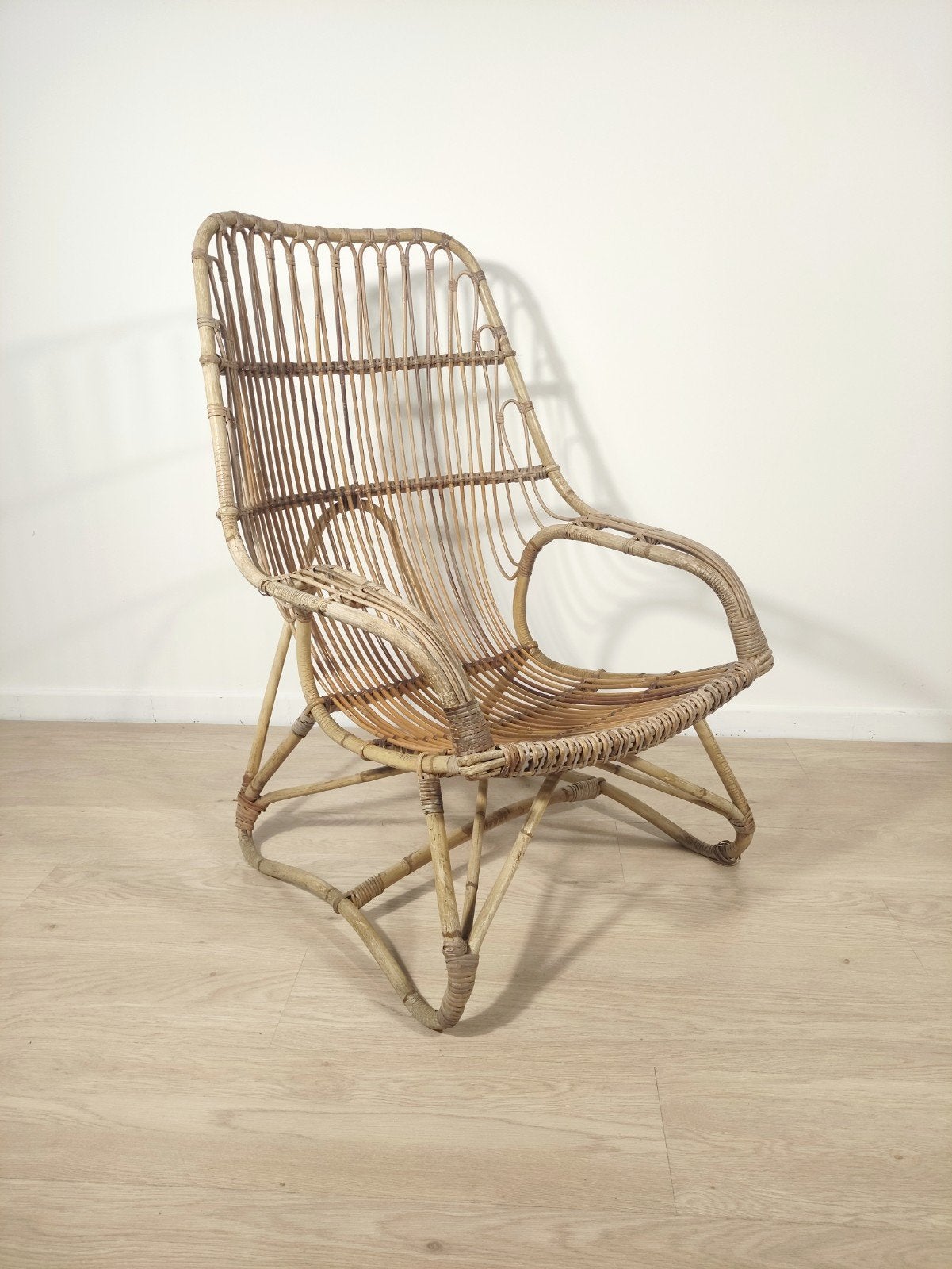 Rotan fauteuil jaren '60, Ophalen