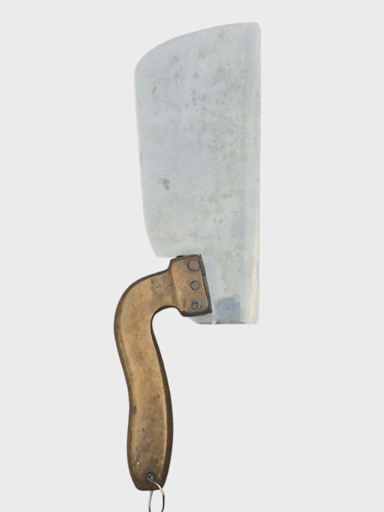 Très ancien couperet à rivets, manche en cuivre, Antiquités & Art, Enlèvement
