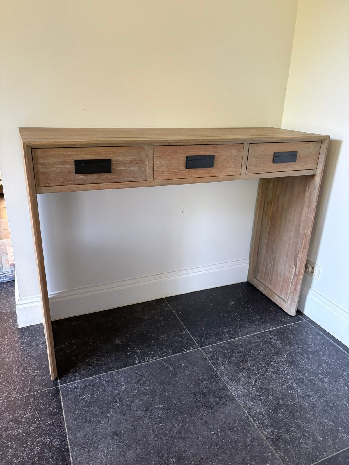 Console, Teck, 25 à 50 cm, Comme neuf, Enlèvement