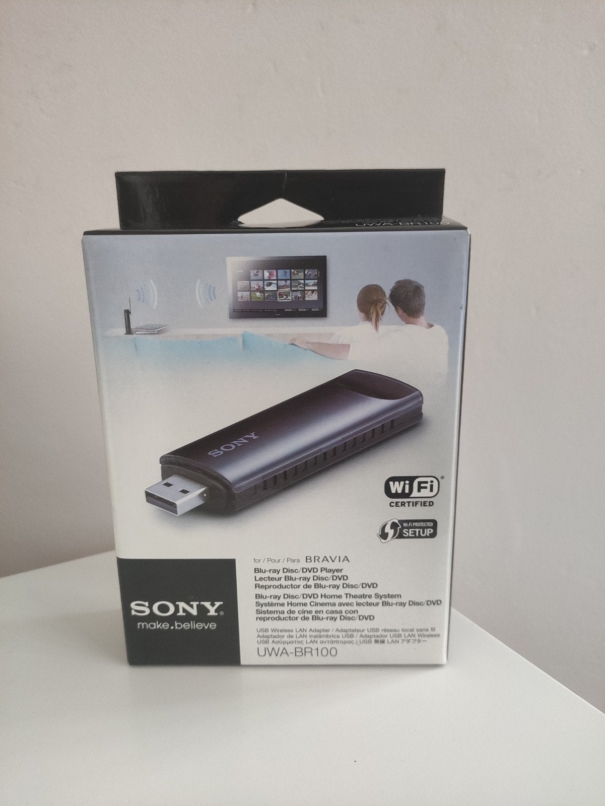 Sony UWA-BR100 Wi-Fi USB Adapter - Bravia TV/Blu-ray COMPLET, Enlèvement ou Envoi, Neuf, Externe, Sony