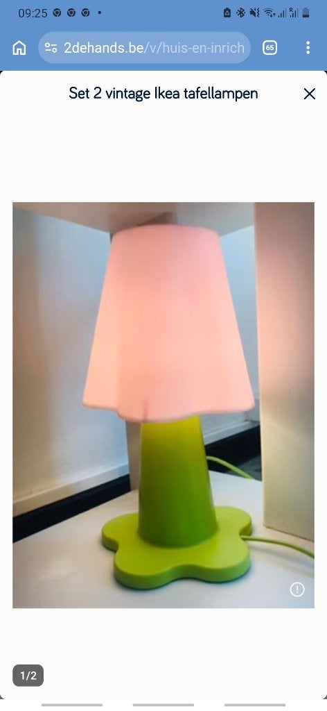Vintage Ikea Mammut tafellamp, Enlèvement, Synthétique, IKEA, Vintage