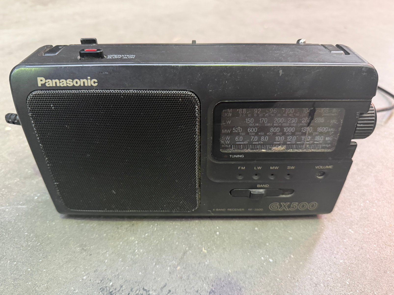 KLEINE RADIO PANASONIC GX500, Ophalen, Zo goed als nieuw, Radio