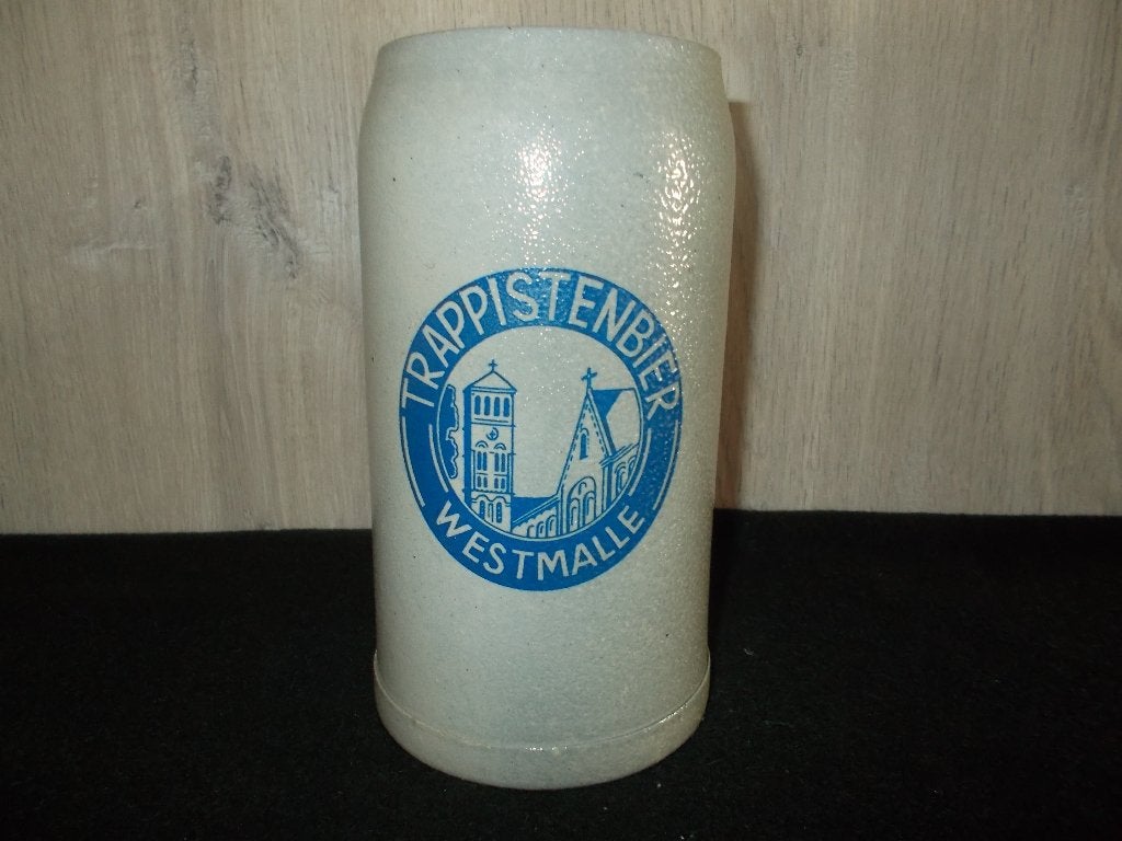 WESTMALLE Trappistenbier - grijze bierpot 1Liter - 13, Verzamelen, Ophalen, Gebruikt, Pul(len), Overige merken