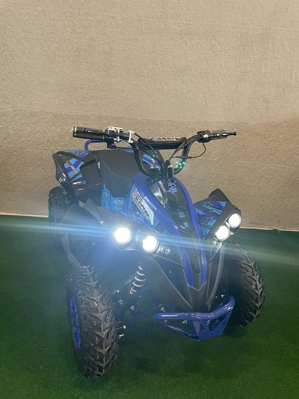 Nieuwe Ultra 1200 watt 48V elektrische blauwe kinder quad, Kinderen en Baby's, Speelgoed | Buiten | Accuvoertuigen, Ophalen, Nieuw