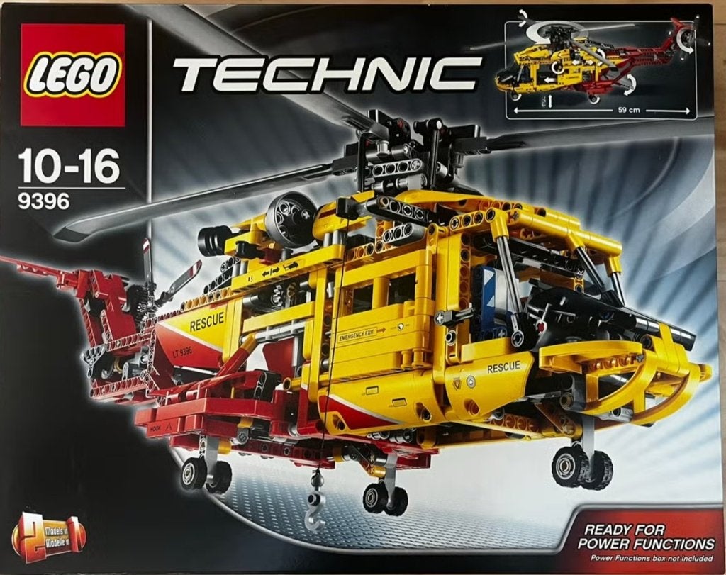 LEGO Technic Helicopter 9396 + Power Function 8293, Lego, Ophalen of Verzenden, Zo goed als nieuw, Technic