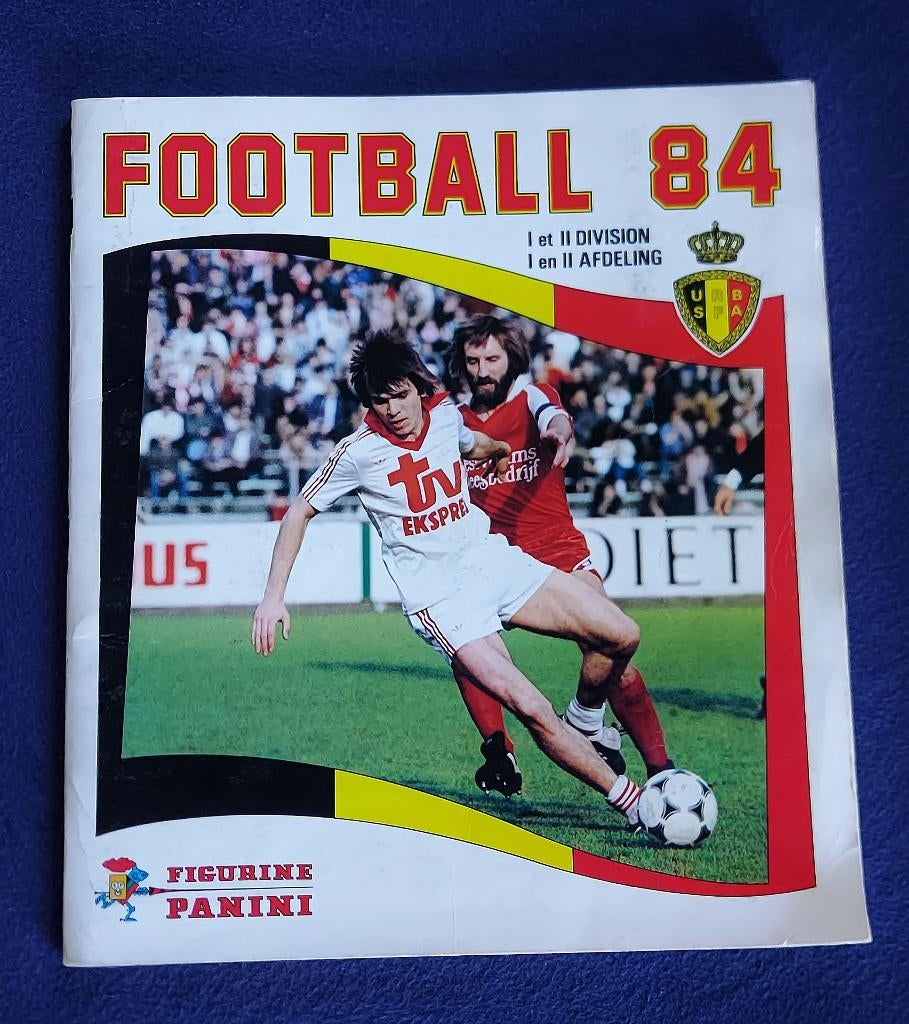 Panini sticker album ' Football België 1984 '  -compl-, Enlèvement ou Envoi, Comme neuf, Plusieurs autocollants