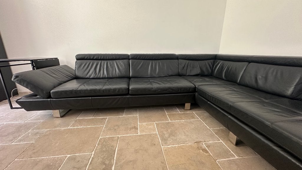 Lederen hoekzetel, Ophalen, Hoekbank, 300 cm of meer, Leer