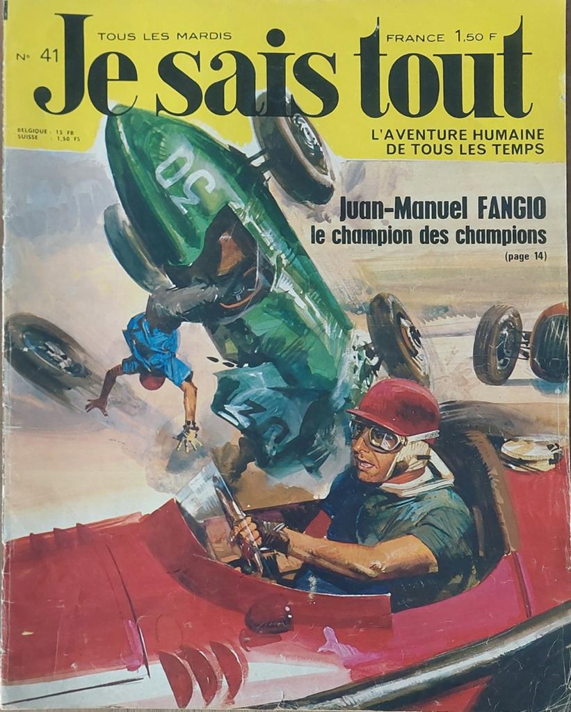 Je sais tout (revue de 1970) Juan Manuel Fangio, Enlèvement ou Envoi, Journal ou Magazine