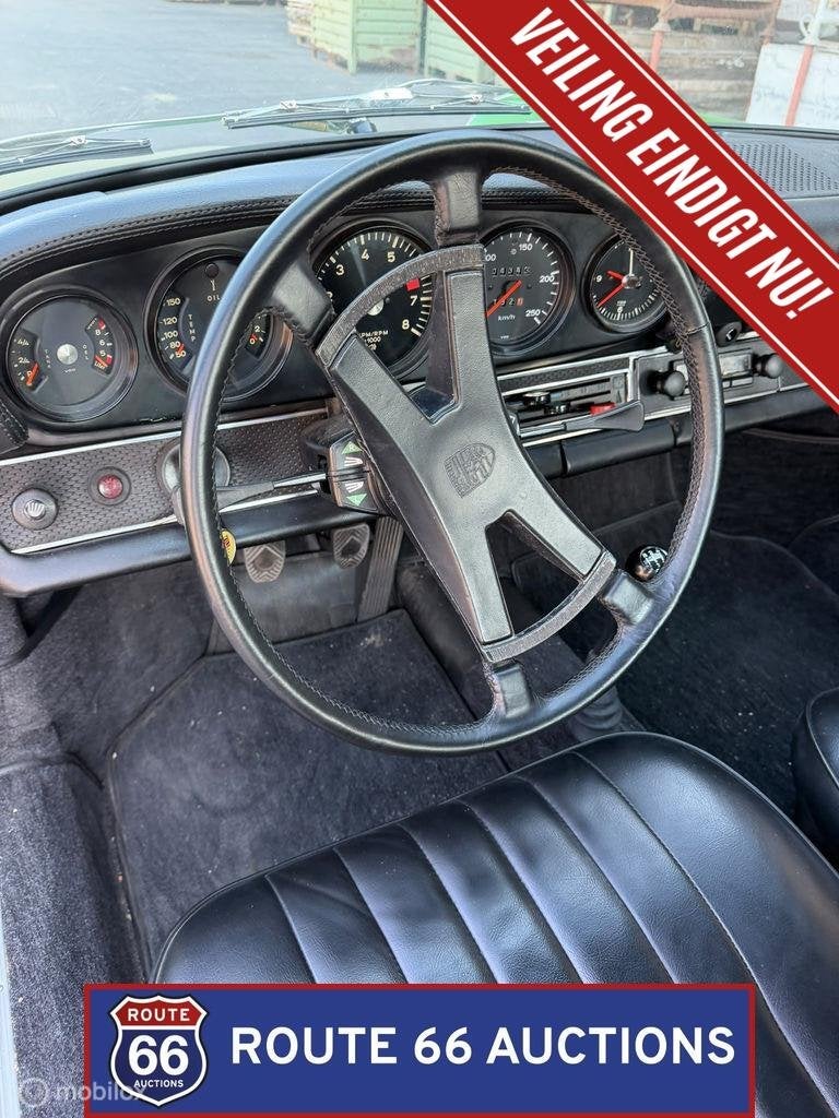 Porsche 911 Targa | 1971 | Route 66 Auctions, Auto's, Zwart, Bedrijf, Overige carrosserie, Porsche