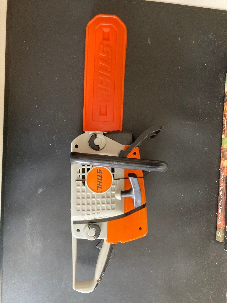 Stihl MS speelgoedmotorzaag, Enfants & Bébés, Jouets | Extérieur | Jeu d'action, Enlèvement, Utilisé