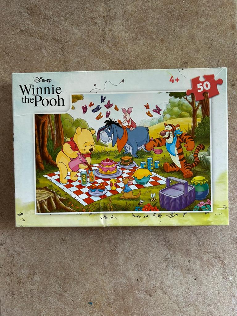 Puzzel Winnie the pooh 50 stukken, Ophalen of Verzenden, Zo goed als nieuw