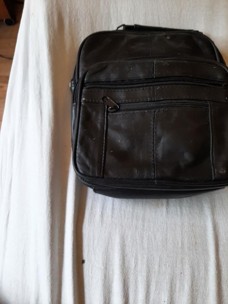 Heren taste leder, Ophalen, Zo goed als nieuw, Zwart, Leer