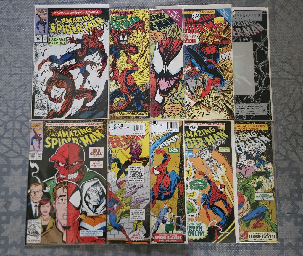 the Amazing Spider-Man (vol.1) #361-370 (1992), Enlèvement ou Envoi, Série complète ou Série, Utilisé, Amérique