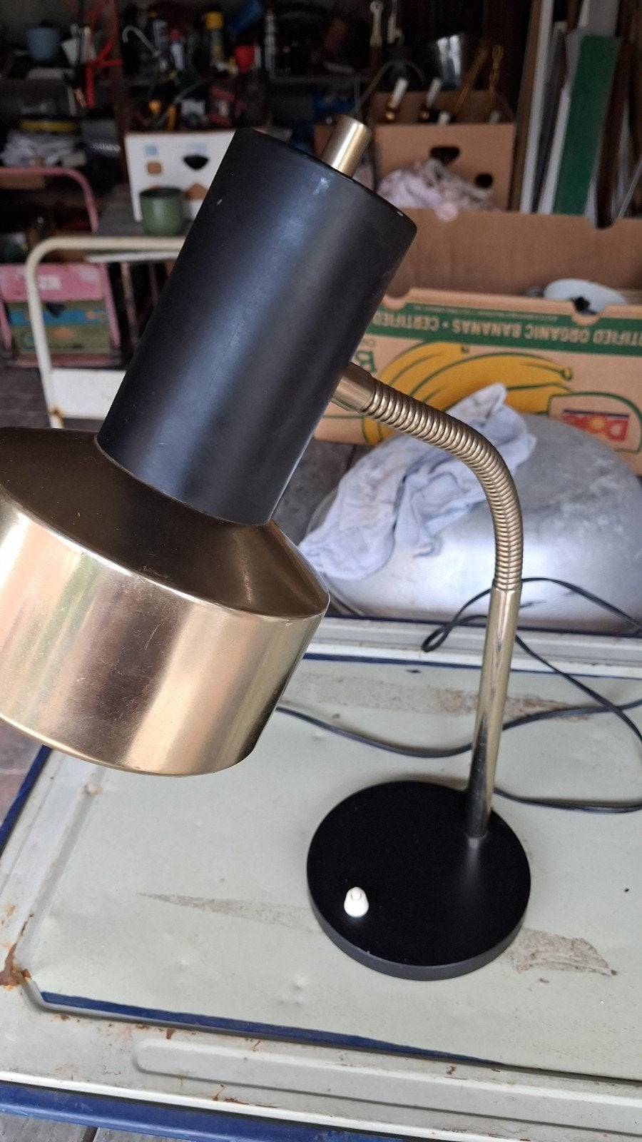 Retro, vintage  bureaulamp., Ophalen, Bureaulamp, Vintage