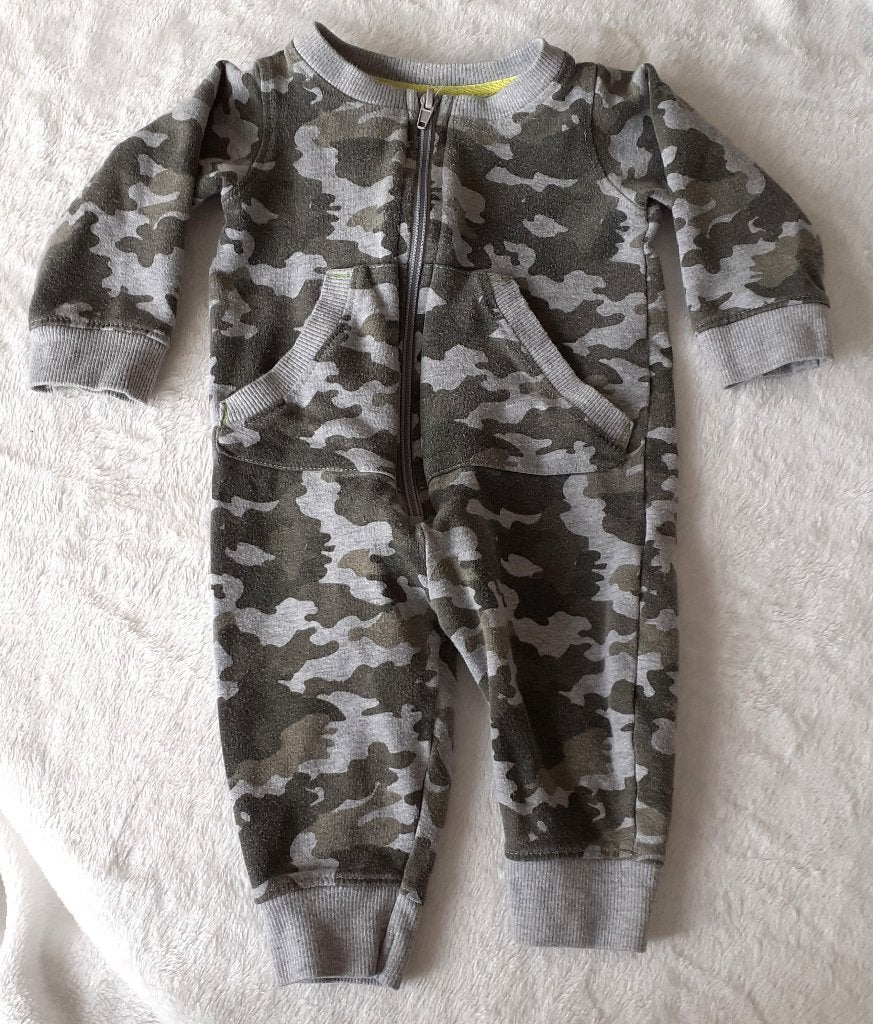 Baby boxpakje stoere camouflage print C&A Baby 62-68, Ophalen of Verzenden, Zo goed als nieuw, Jongetje, Pakje