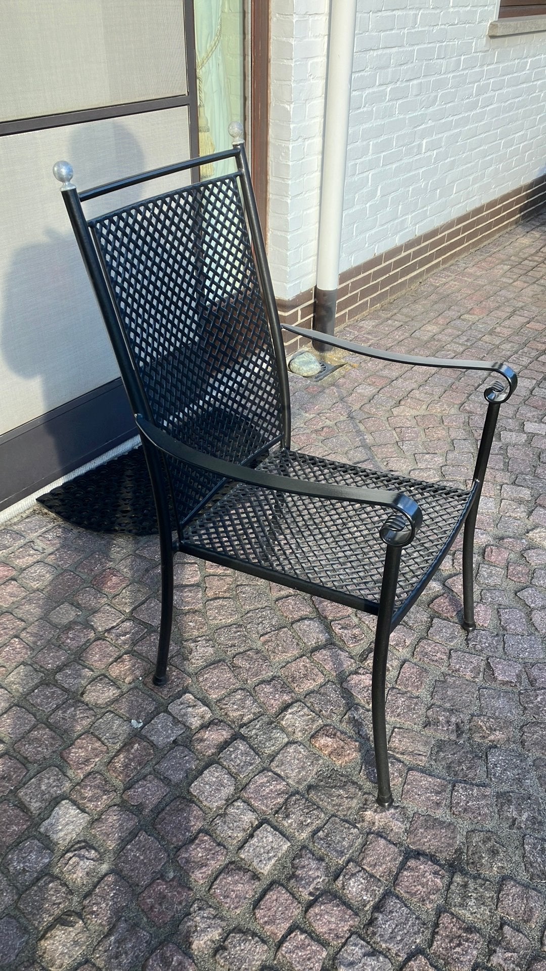4 Tuinstoelen, Tuin en Terras, Ophalen, Gebruikt, Metaal