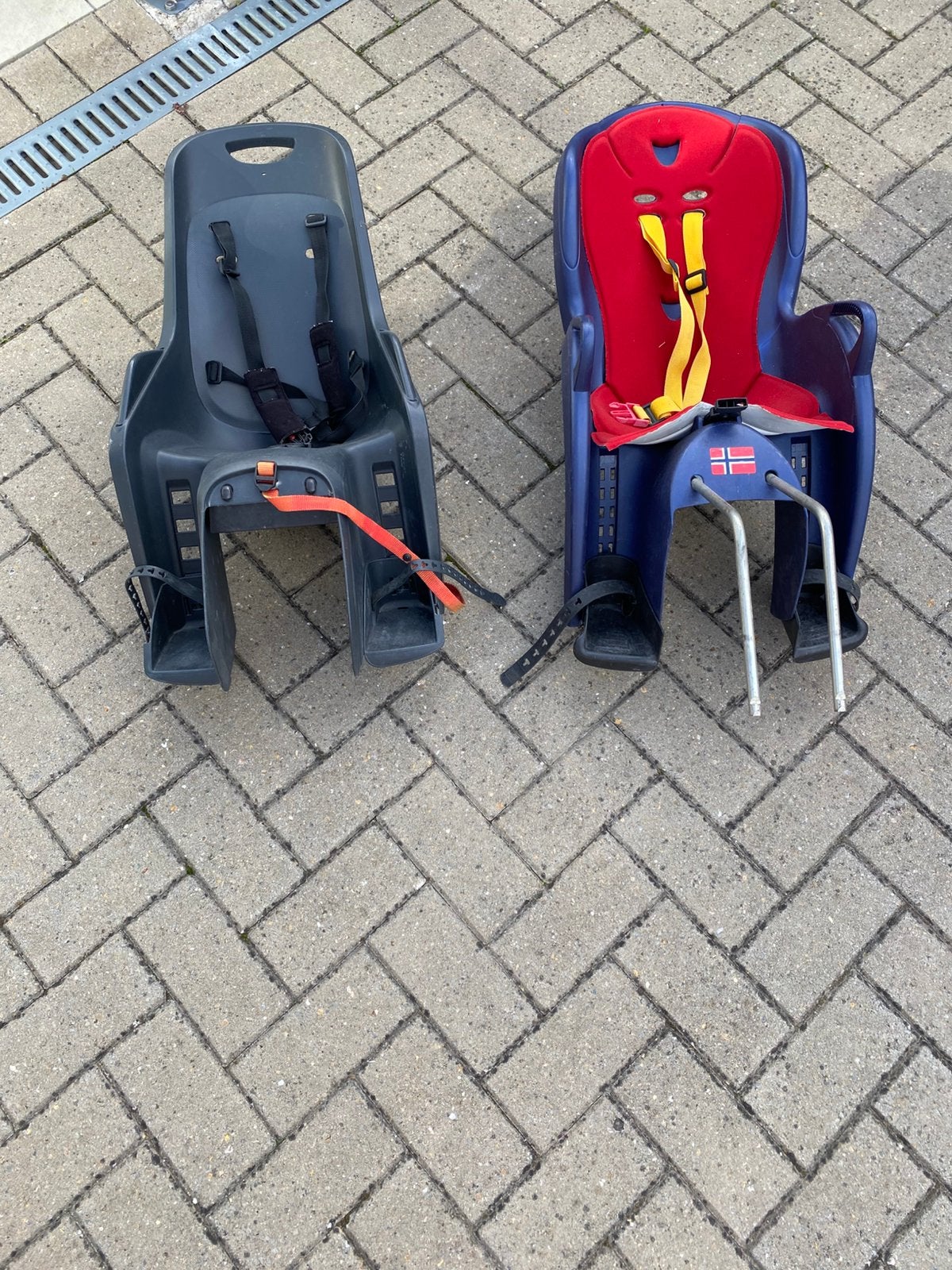 Kinderzitjes voor fiets, Ophalen