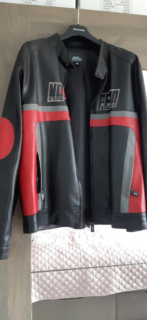 Biker vest No Fear XXL €50, Kleding | Heren, Jassen | Winter, Ophalen, Zo goed als nieuw, Overige maten