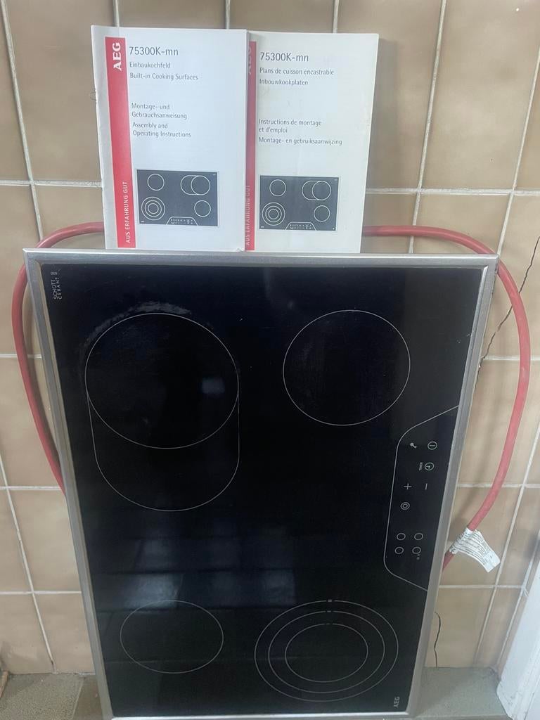 Aeg kookplaat 75300-mm, Elektronische apparatuur, Kookplaten, Ophalen, Keramisch, 4 kookzones, Zo goed als nieuw