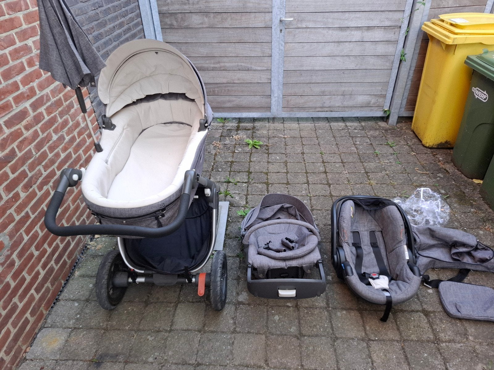 Stokke kinderwagen met wieg, maxicosi en kinderstoel + extra, Kinderen en Baby's, Kinderwagens en Combinaties, Ophalen of Verzenden
