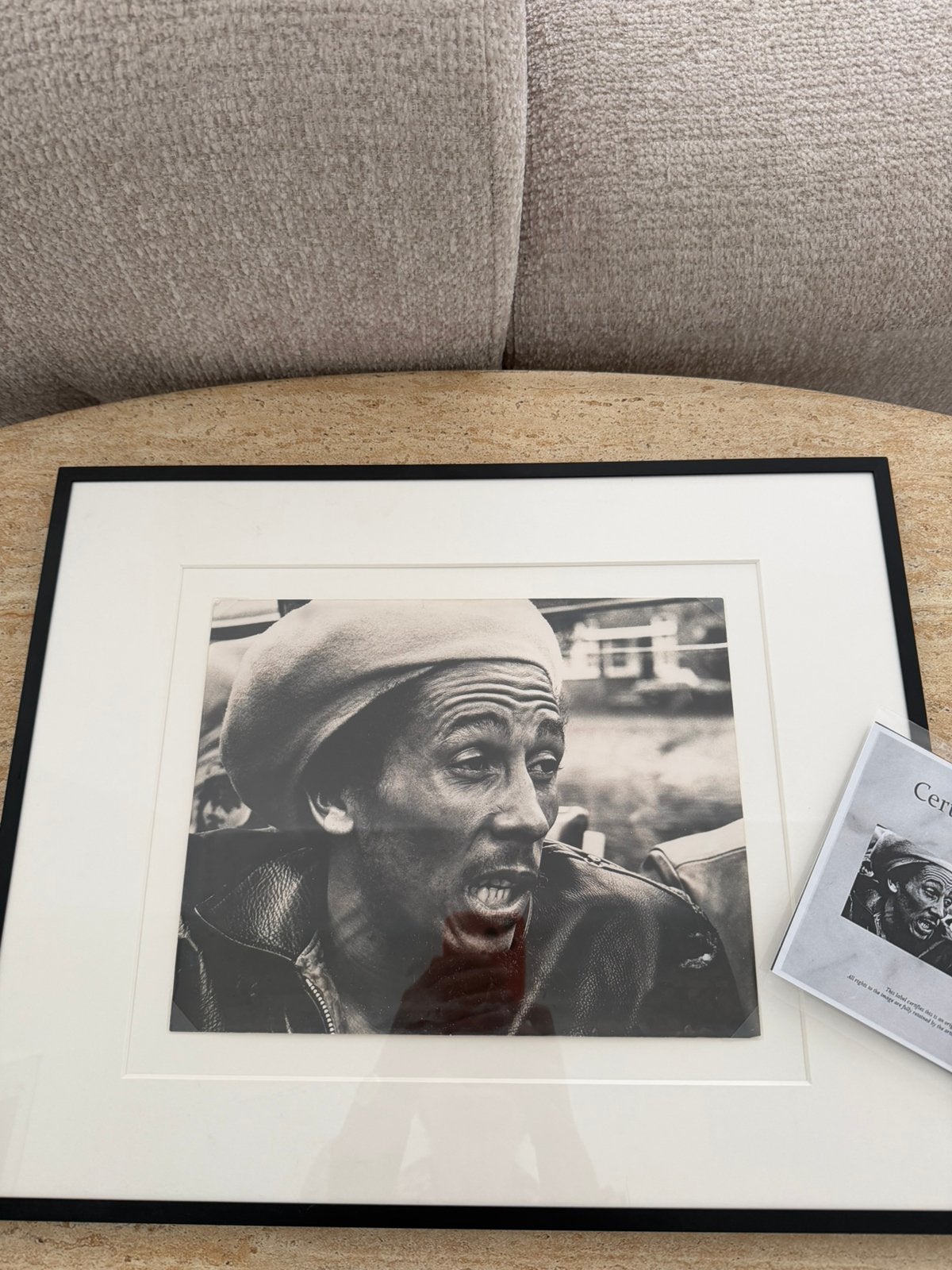 Bob Marley 1976. Certificat of authenticity, Enlèvement ou Envoi